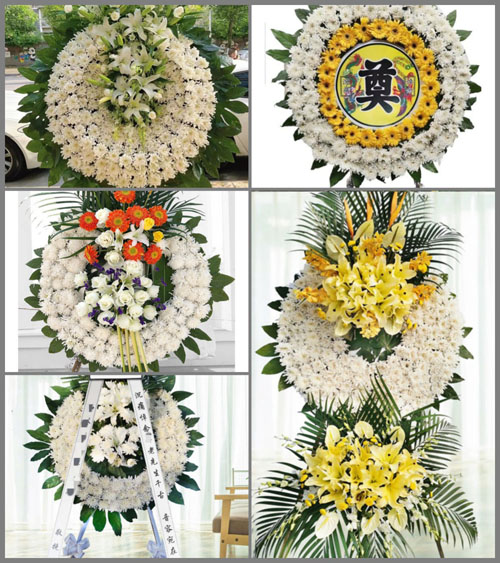 湖南永州祁阳县梅溪镇龟山村花圈速递